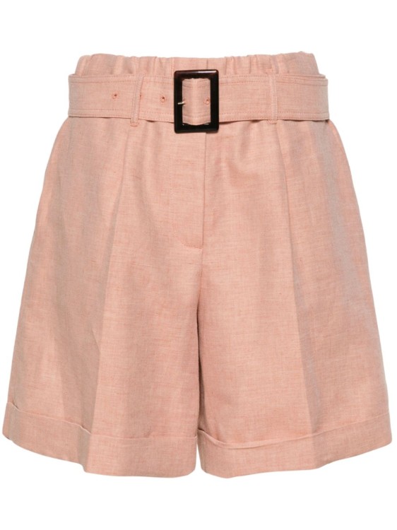 Lorena Antoniazzi Pink Belted Shorts