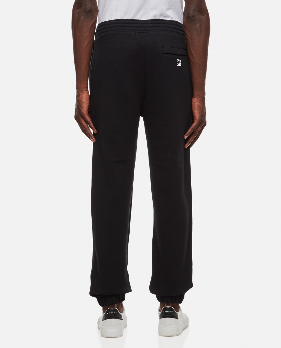 Givenchy Logo-embroidered Tapered Sweatpants In Black