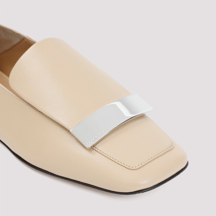 Shop Sergio Rossi Sr1 Soft Skin Leather Loafer In Neutrals