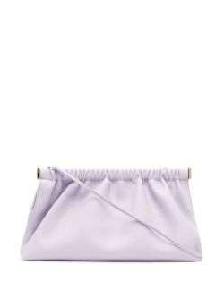 Shop Nanushka The Bar Clutch Bag In Purple