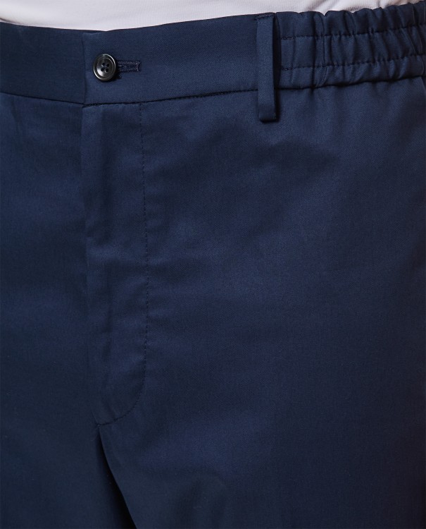 Shop Tagliatore Garcon Pants In Blue