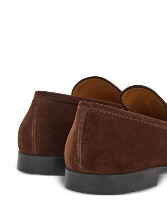 Shop Ferragamo Penny-slot Leather Loafers In Black