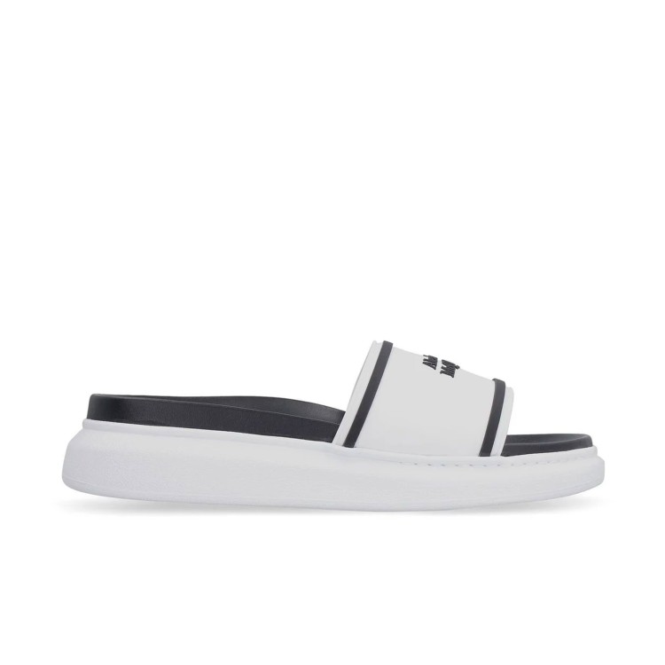 Alexander Mcqueen Logo Slides In White