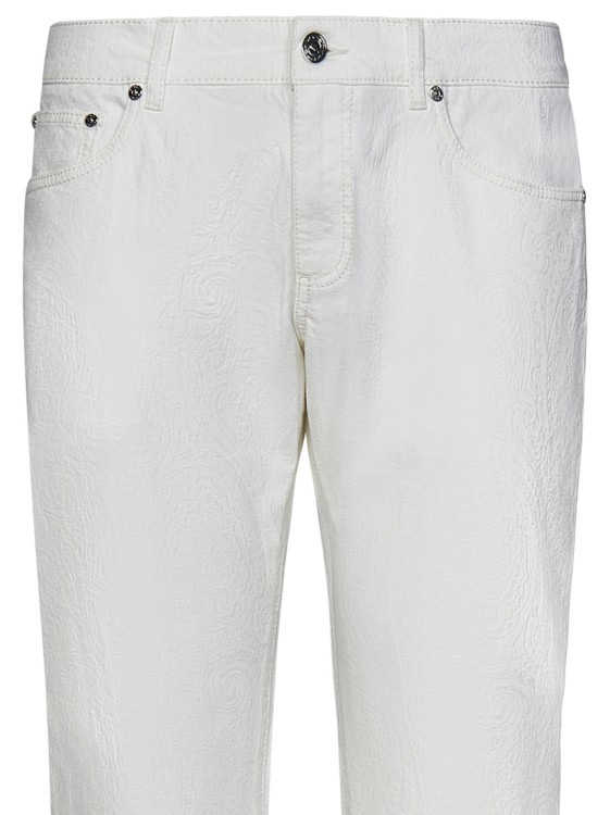 Shop Etro Stretch Cotton Denim Jeans In White