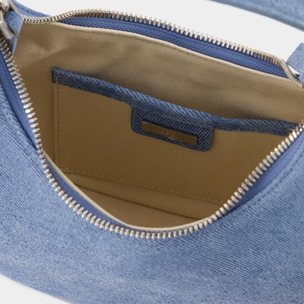 Osoi Sac À Main Toni Mini - - Suède - Denim Sky In Blue