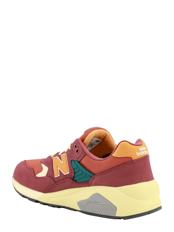 Shop New Balance Suede And Mesh Sneakers In Burgundy