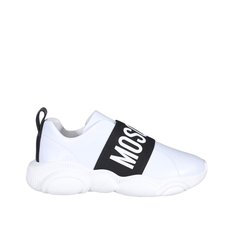 Moschino Teddy Sole Sneakers In White
