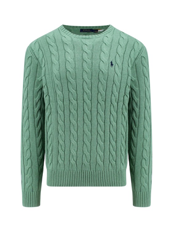 POLO RALPH LAUREN COTTON SWEATER WITH ICONIC LOGO