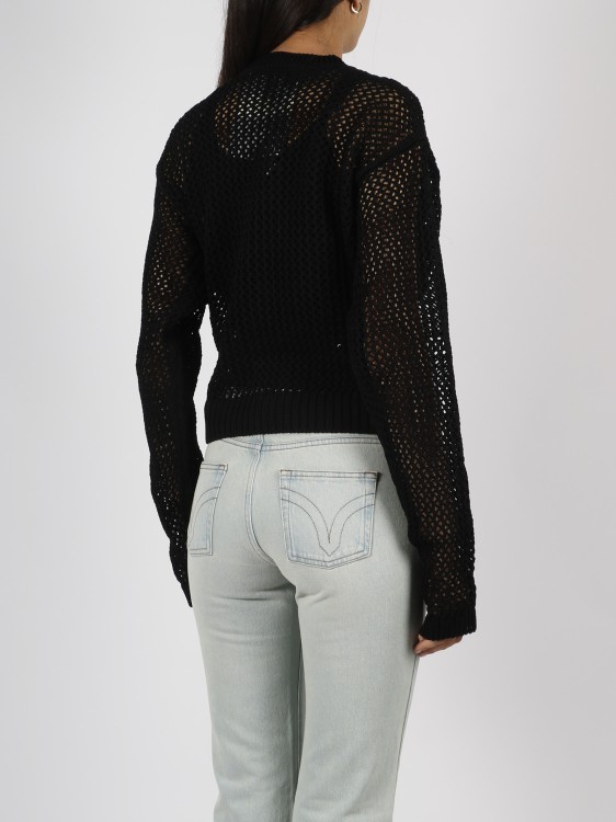 Shop Ramael Bio Cable Crewneck Sweater In Black