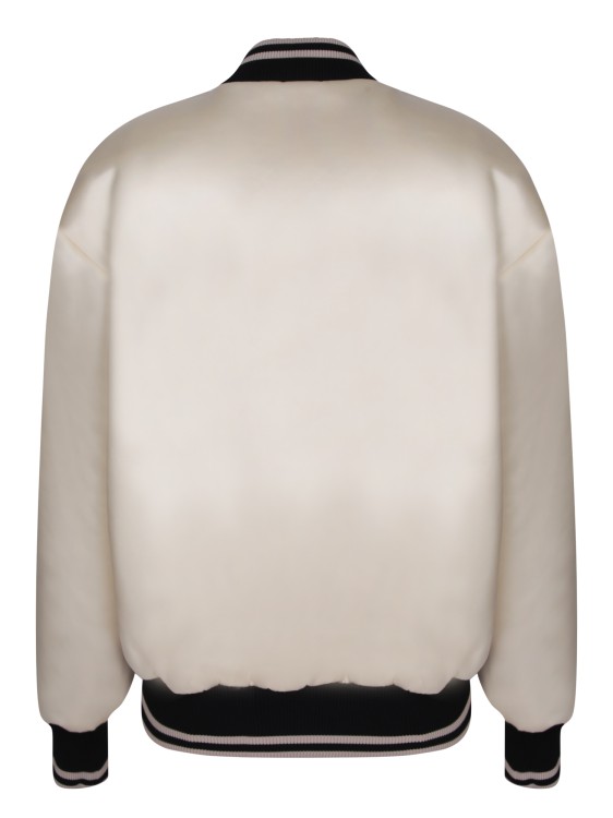 Shop Palm Angels Stand-up Collar Bomber Jacket In Neutrals