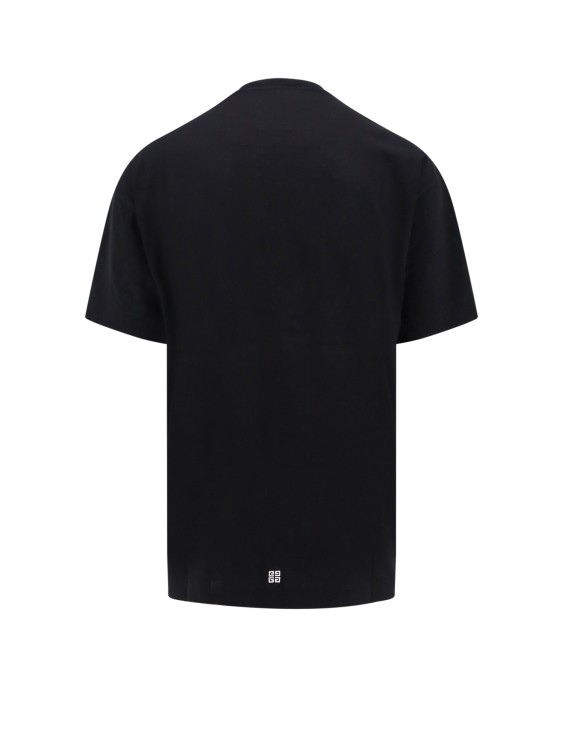 Shop Givenchy Cotton T-shirt With Embroidered Crest Logo In Black