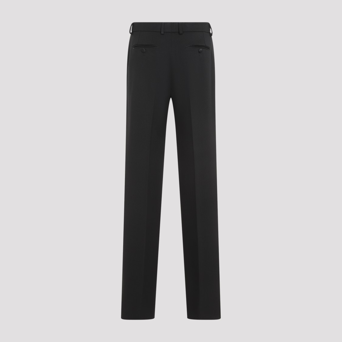 Dolce & Gabbana Elegantly Tailored Wool Blend Pants For Women In Black