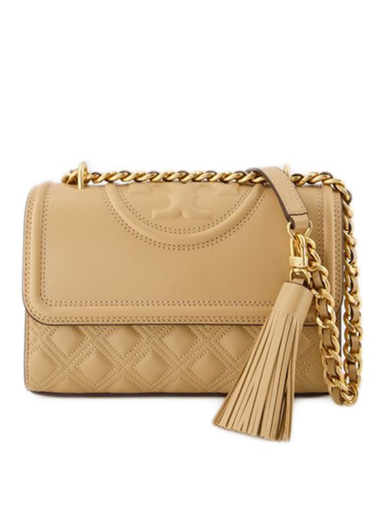 Handbags Tory Burch Fleming Small Crossbody - Tory Burch - Desert Dune - Leather