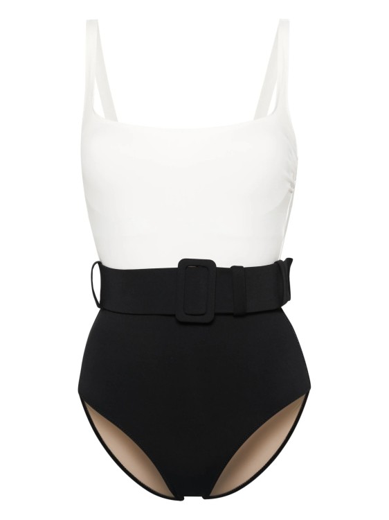 Shop Evarae Black/white Cassandra Swimsuit In Multicolor