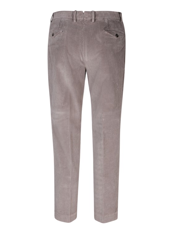 Shop Dell'oglio Tapared Trousers In Grey