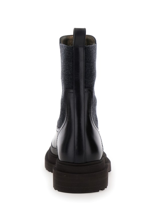 Shop Brunello Cucinelli Leather Boots In Black
