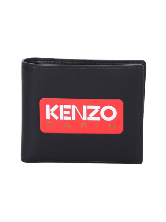 Kenzo Logo-print Bi-fold Black Wallet