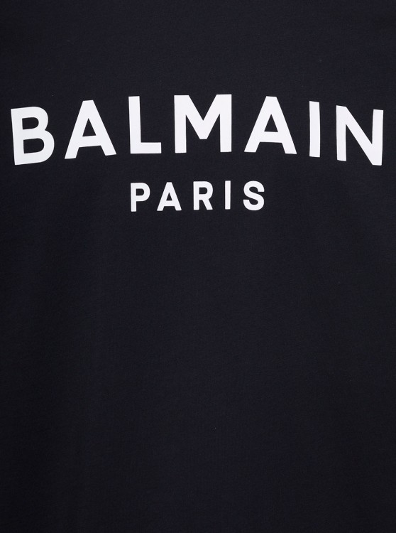 Shop Balmain Black Crew Neck T-shirt