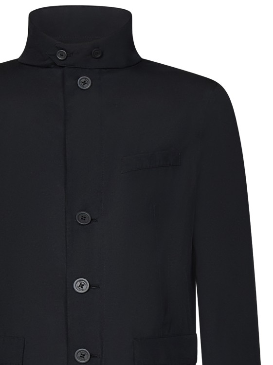 Shop Herno Blazer-style Black Two Layered Jacket