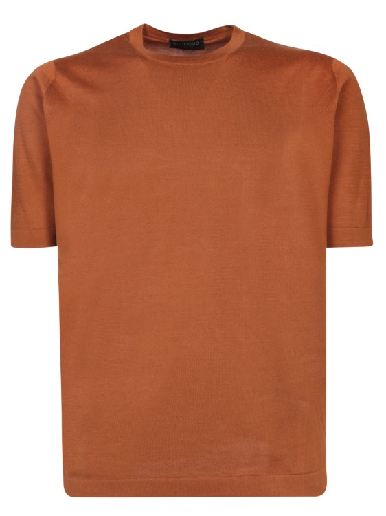 Shop Dell'oglio Short Sleeve T-shirt In Brown