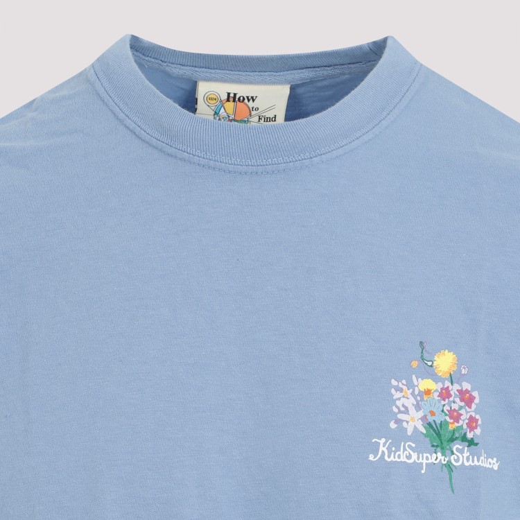 Shop Kidsuper Blue Cotton Growing Ideas Tee