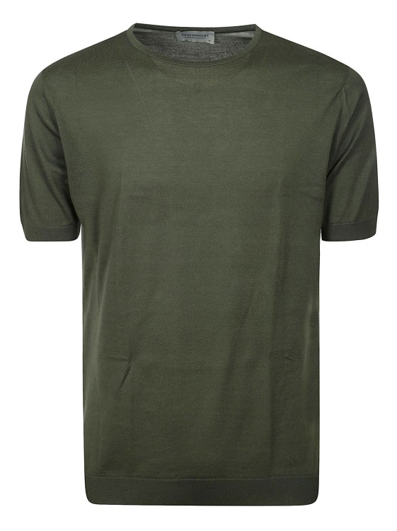 John Smedley Belden T-shirt Cn Ss In Green