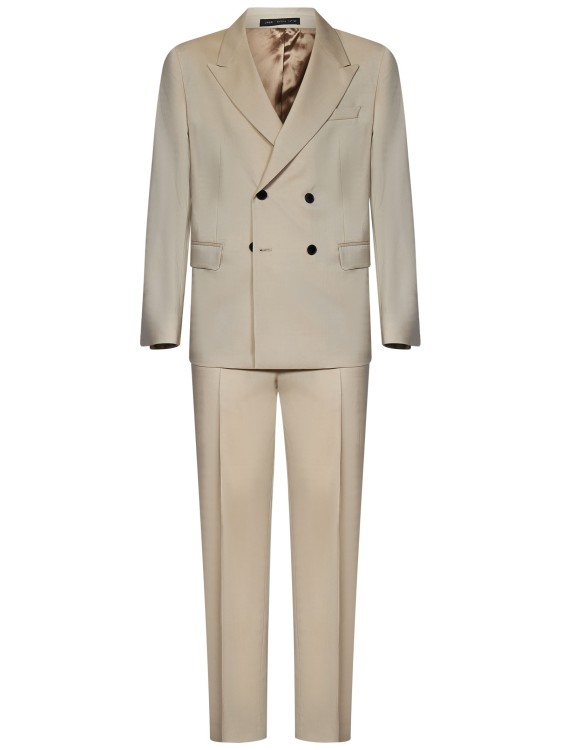 Shop Low Brand Sand-colored Suit In Neutrals