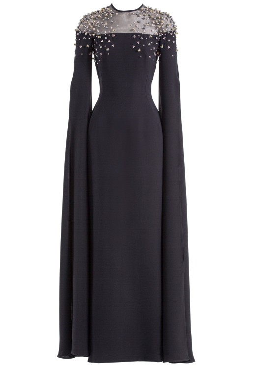 Saiid Kobeisy Straight Beaded Dress In Black