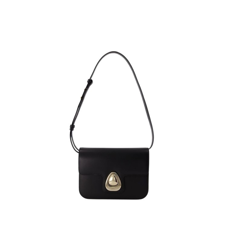 Apc A.p.c. Grace Logo Printed Small Shoulder Bag In White