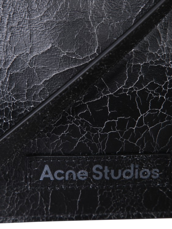 Shop Acne Studios Logo Patch Leathe Bag In Black