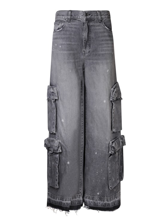 Amiri Grey Denim Jeans In Grey