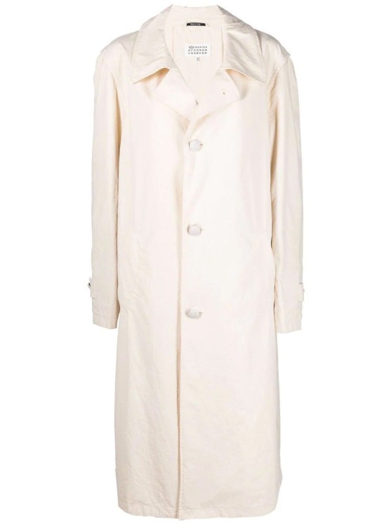 Shop Maison Margiela White Cotton Coat