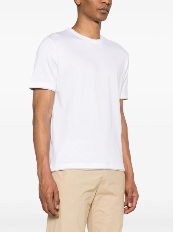 Shop Eleventy White Layered T-shirt