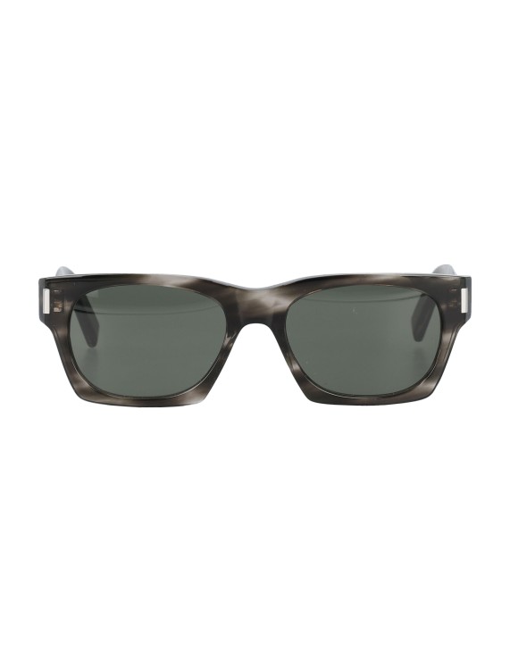 Saint Laurent Tortoiseshell Sl 402 Sunglasses In Grey