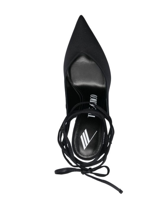 Shop Attico Venus 110mm Tie-ankle Pumps In Black