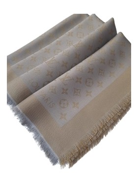 Louis Vuitton M78895 LV Essential Shine Scarf , Grey, One Size