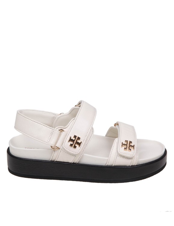 Shop Tory Burch Kira Sport Sandal In Ivory Leather In White