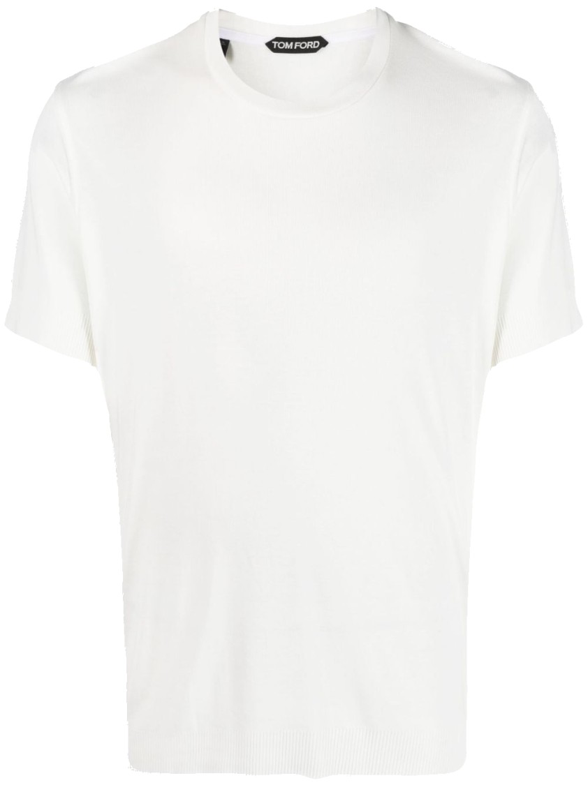 Shop Tom Ford Cotton T-shirt In White