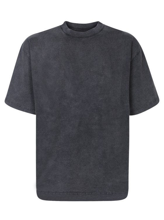 Axel Arigato Black Embroidered Cotton T-shirt In Gray