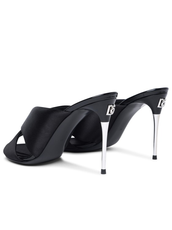 Shop Dolce & Gabbana Black Leather Sandals
