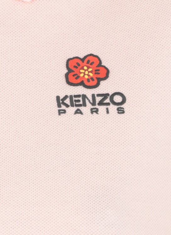Shop Kenzo Boke Flower Three-buttons Polo Shirt In Neutrals