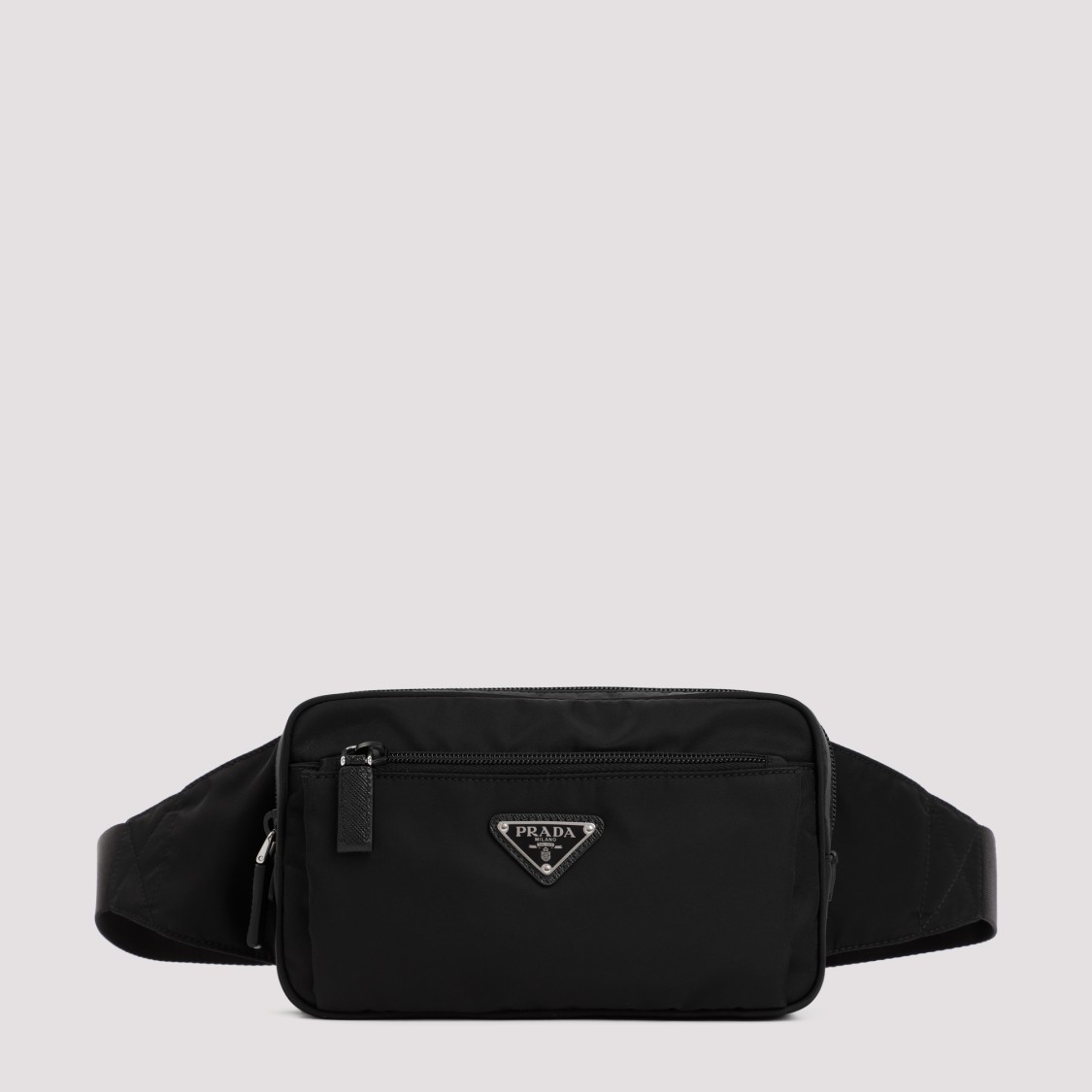 Prada Men's Re-nylon Bumbag In Black