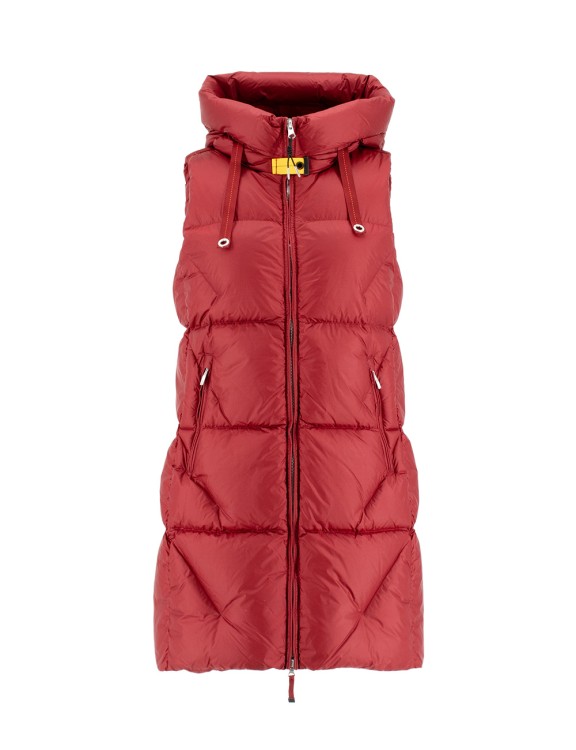 Parajumpers Red Oversized Down Waistcoat