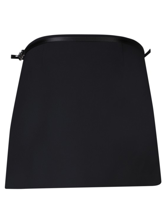 Shop Givenchy Viscose Mini Skirt In Black