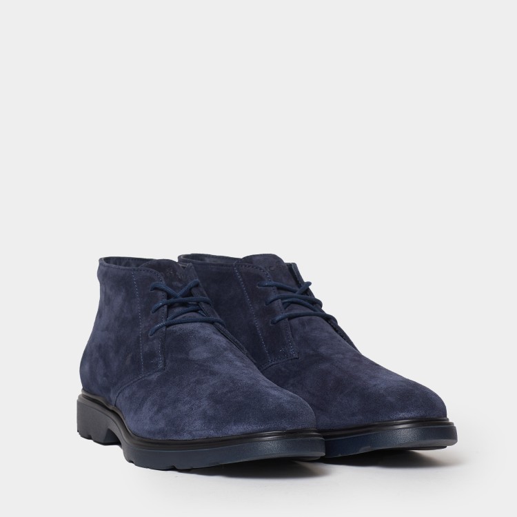 Shop Hogan H393 Ankle Boot In Blue
