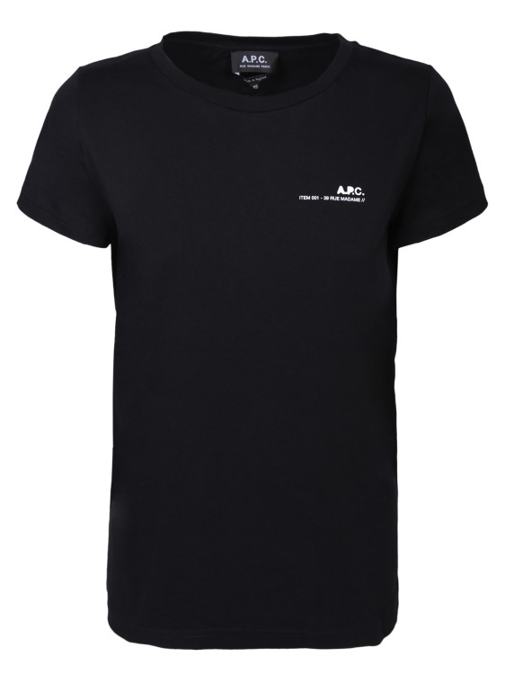 Apc Black Cotton T-shirt