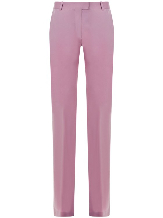 Attico Pink Virgin Wool Trousers