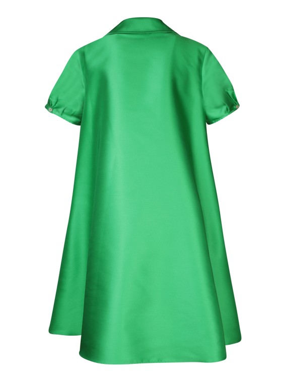 Shop Blanca Vita Green Mikado Mini Dress