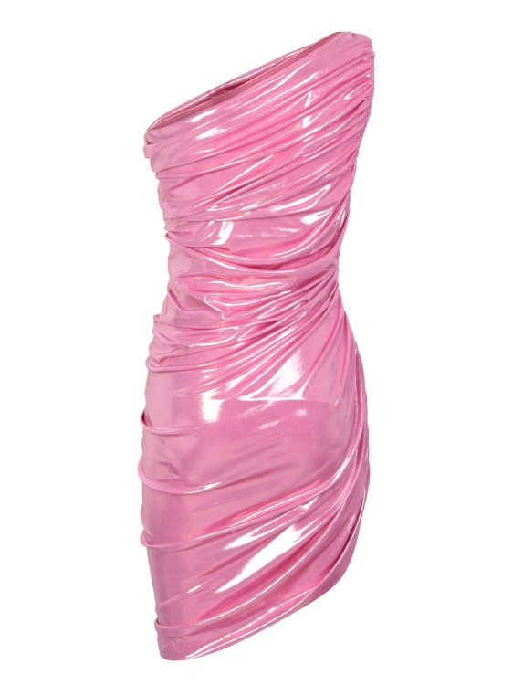 Shop Norma Kamali One Shoulder Candy Pink Dress
