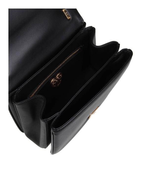 Shop Dolce & Gabbana Sacred Heart Leather Shoulder Bag Color Black